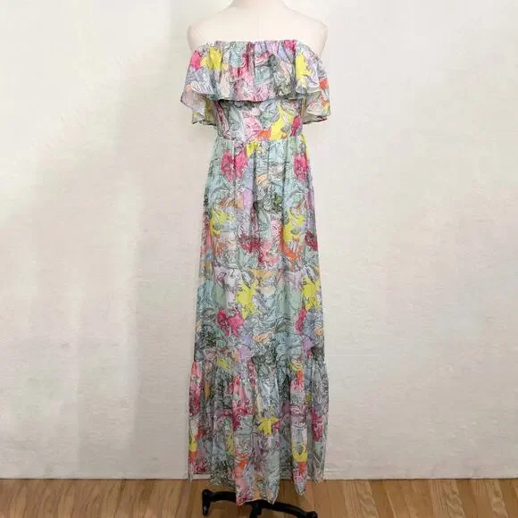 NWT Alice + Olivia Tempie Dress Lola's Dream Silk Wedding Guest Formal Size 8 - Picture 3 of 16